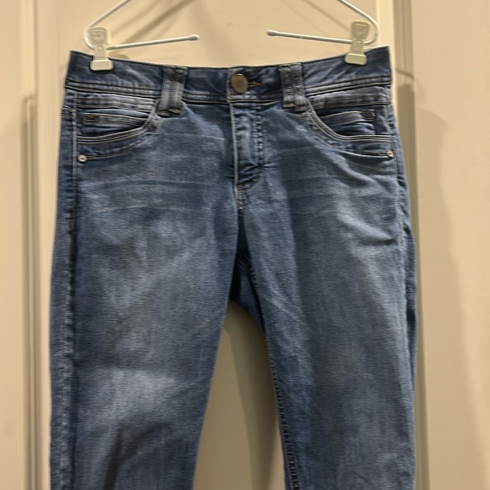 Democracy “Ab” technology denim Skinny stretchy Jeans elastic waistband Size 6